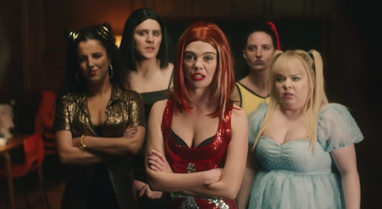 Spice Girls, burst boilers and a priest with a ponytail – best bits from Derry Girls ep2