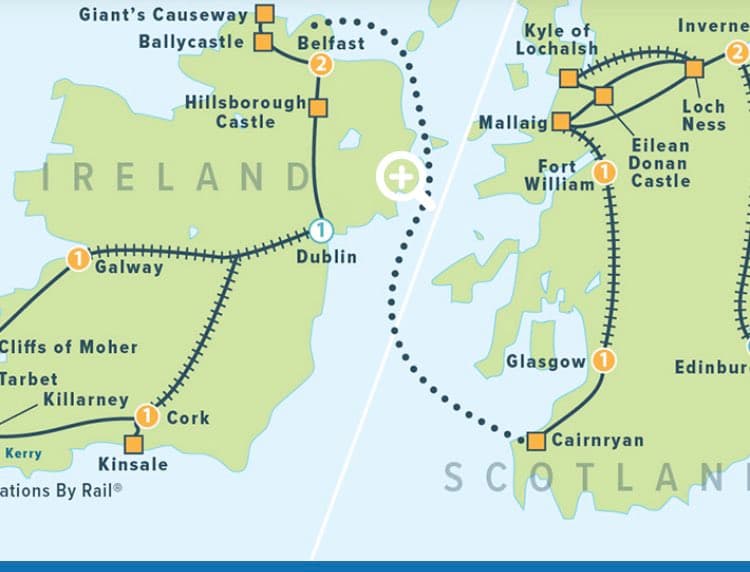 ‘Did Cork finally invade Waterford?’ US train company shares questionable map of Ireland