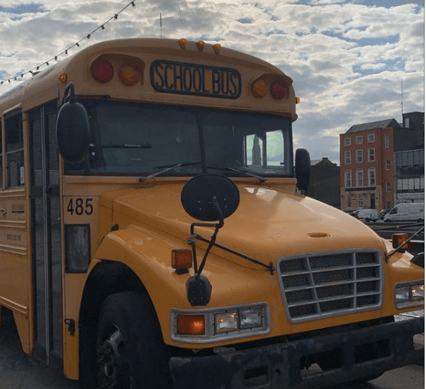 Check out this yellow schoolbus in Drogheda serving burgers, wings and nachos Check out this yellow schoolbus in Drogheda serving burgers, wings and nachos