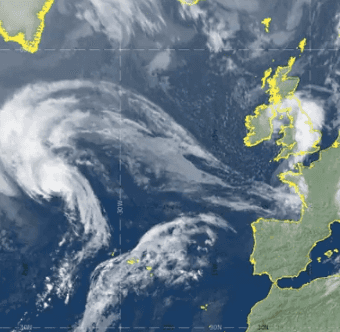 Temperatures to rise as Ireland is affected by Hurricane Sam Temperatures to rise as Ireland is affected by Hurricane Sam