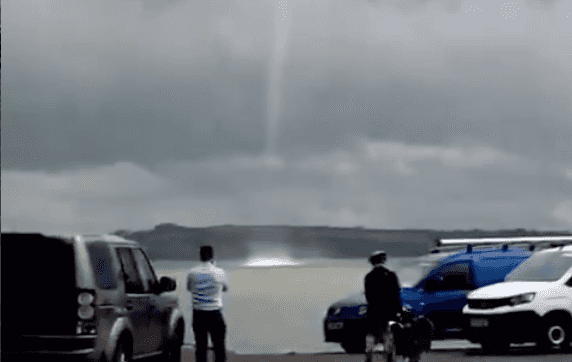 Rare sighting of a waterspout in Kerry caught on camera Rare sighting of a waterspout in Kerry caught on camera