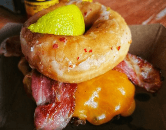 This bacon cheese donut burger is back in Galway This bacon cheese donut burger is back in Galway