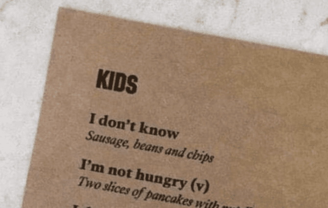 This Kildare eatery has a gas new kids menu This Kildare eatery has a gas new kids menu