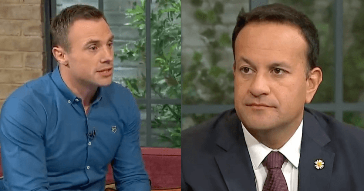 Tommy Bowe is trending after confronting Leo Varadkar on Ireland AM