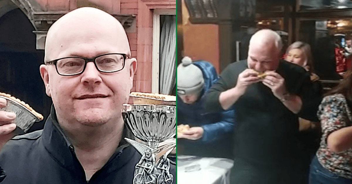 Man crowned World Pie Eating champion for third time after gobbling pie in 35 seconds