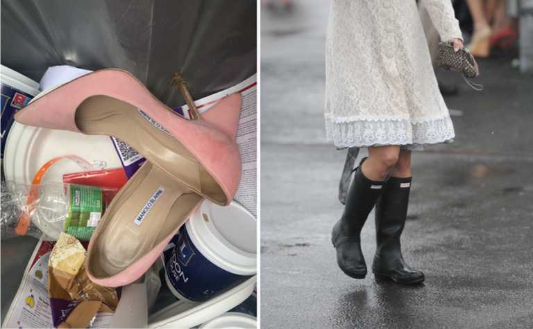 €600 Manolo Blahniks found in bin at Galway Races were dumped by boyfriend €600 Manolo Blahniks found in bin at Galway Races were dumped by boyfriend