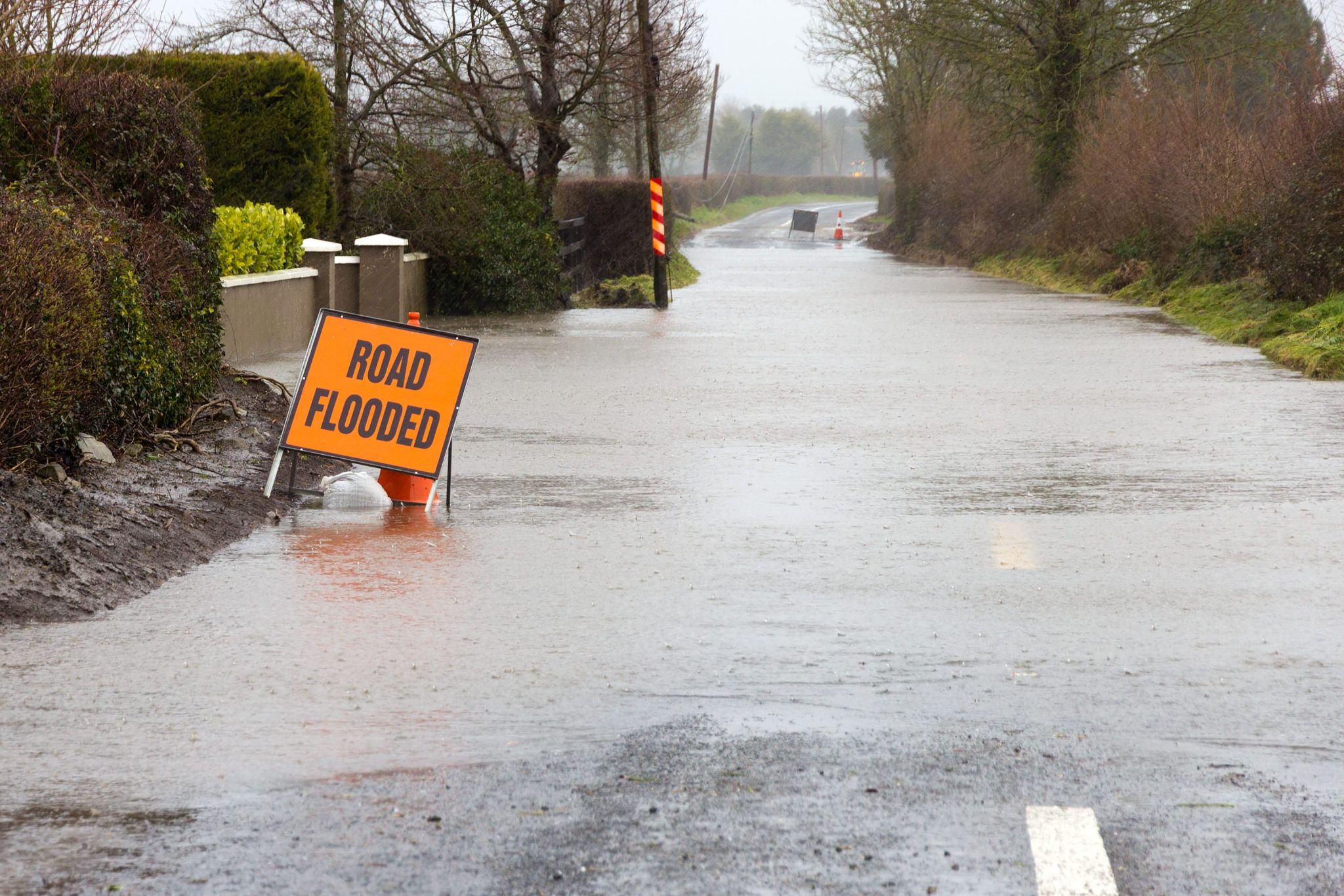 Rainfall warning issued for four counties