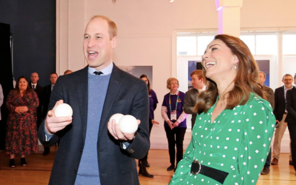 Prince William juggling