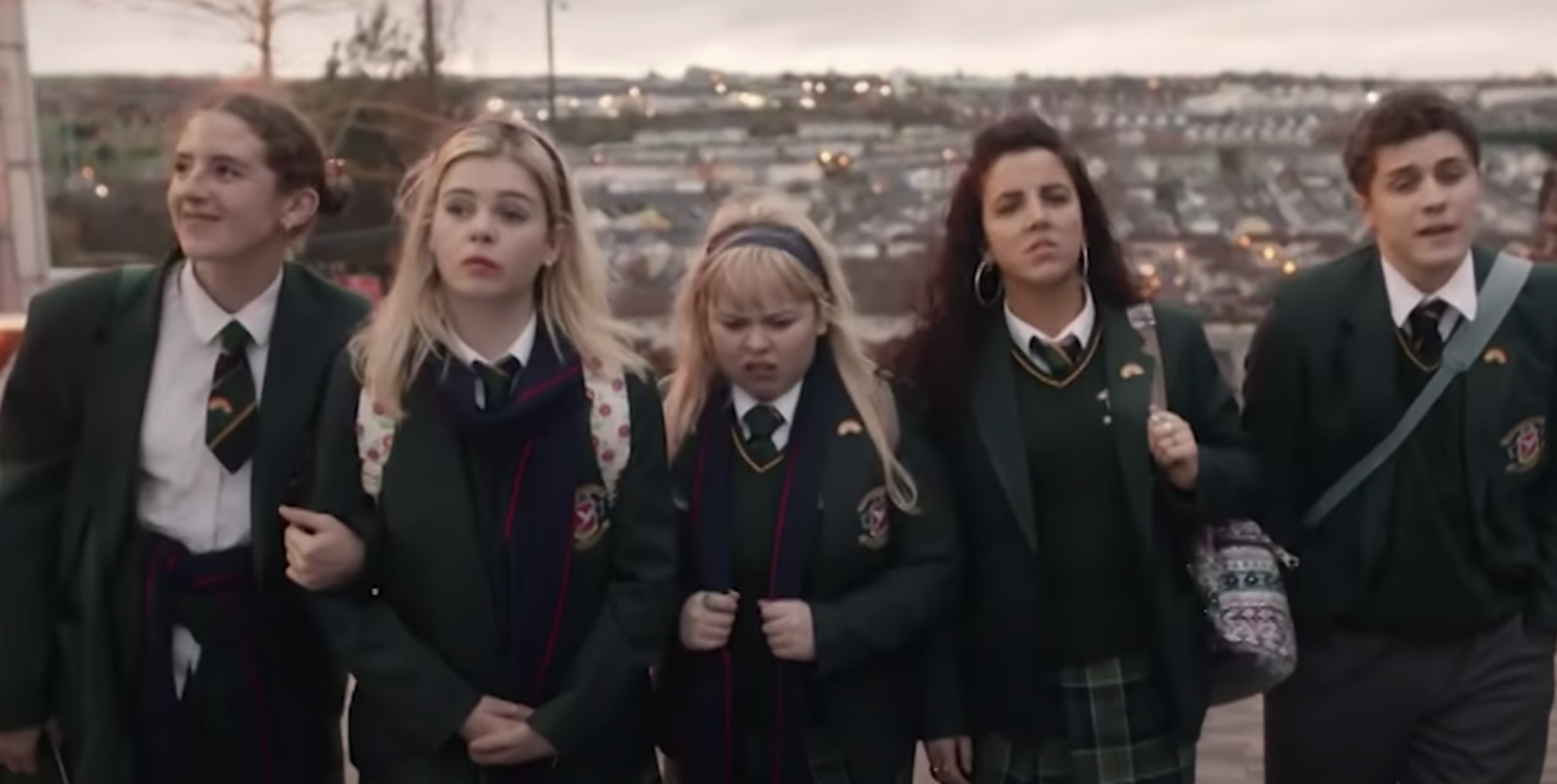 Someone has added a new accessory to the Derry Girls mural and it's a real sign of the times