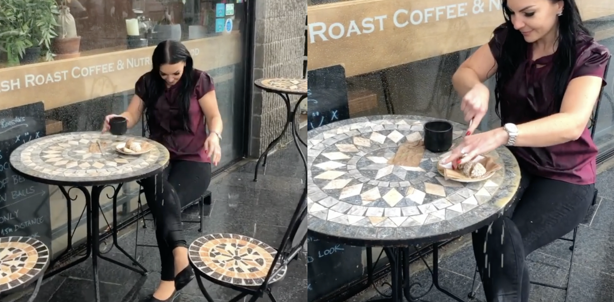 WATCH: Kildare café pokes fun at reality of outdoor dining in Irish weather