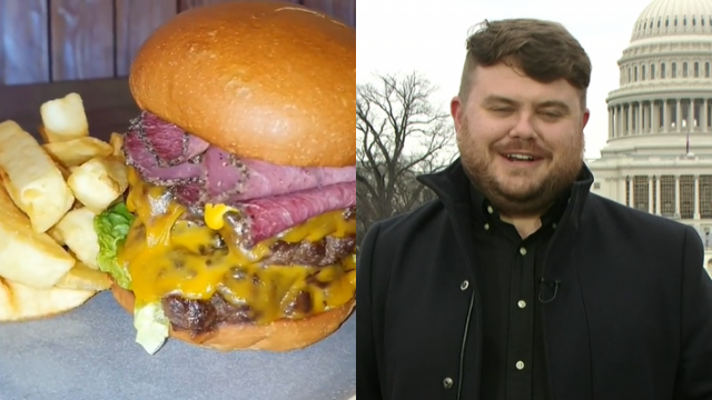 Irish CNN reporter and his 'donie special' burger