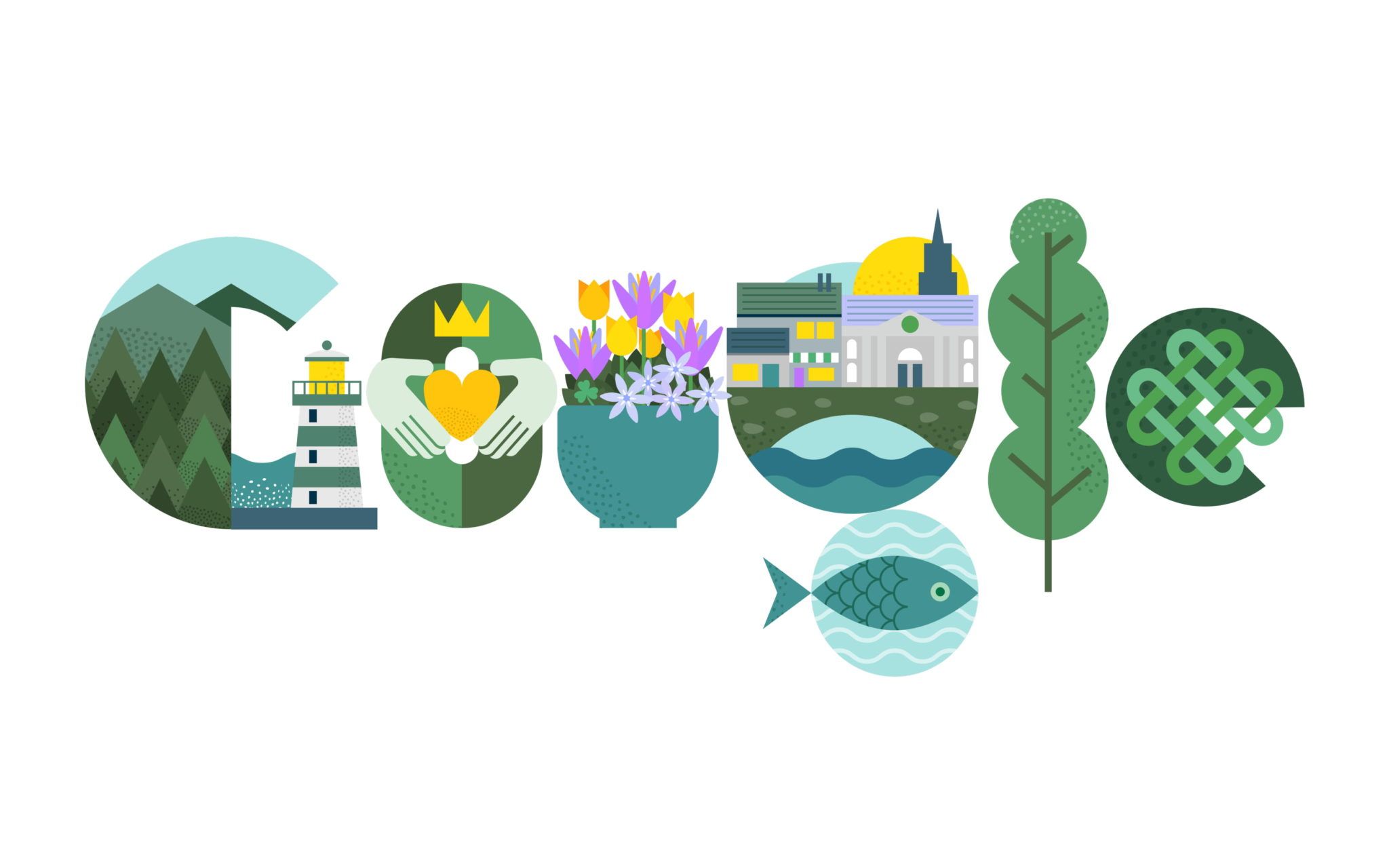 Google unveil new Doodle designed by an Irish artist for St. Patrick's Day