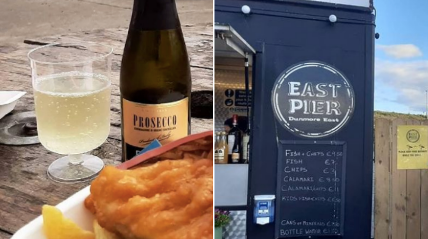Combine Ireland’s nicest fish and chips with a drop of Prosecco at this seaside spot