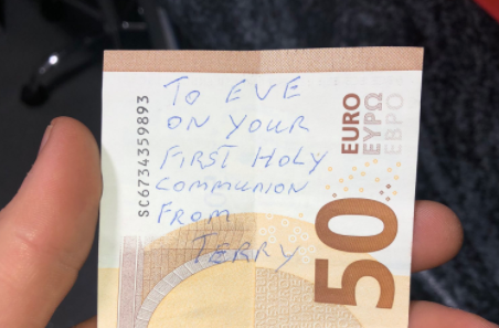 An update for Eve and her communion money