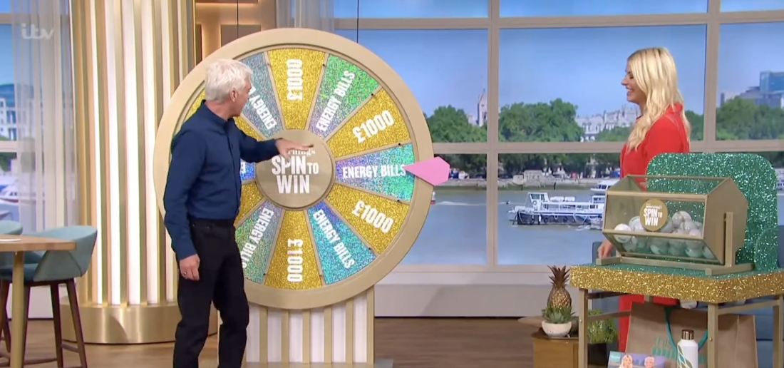 Viewers upset at ‘dystopian’ Spin The Wheel prize on ITV’s This Morning