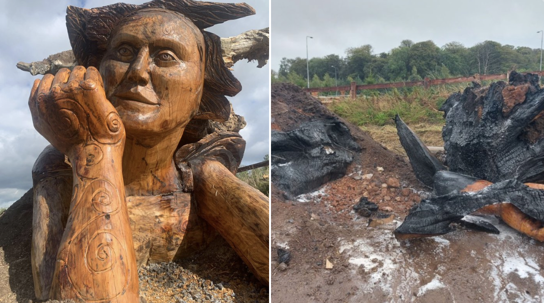 Waterford Greenway sculpture destroyed by suspected arson