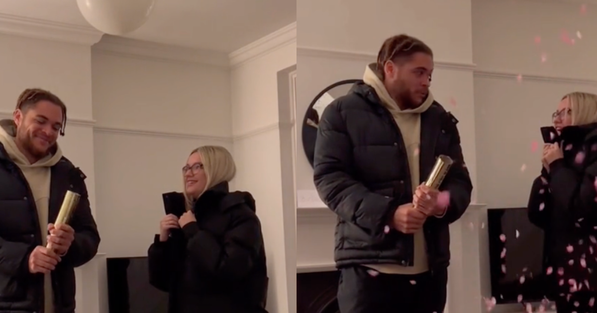 WATCH: Woman’s gender reveal goes wrong after she forgets her partner is colour blind