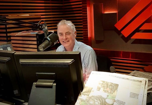 dave fanning in studio at 2fm