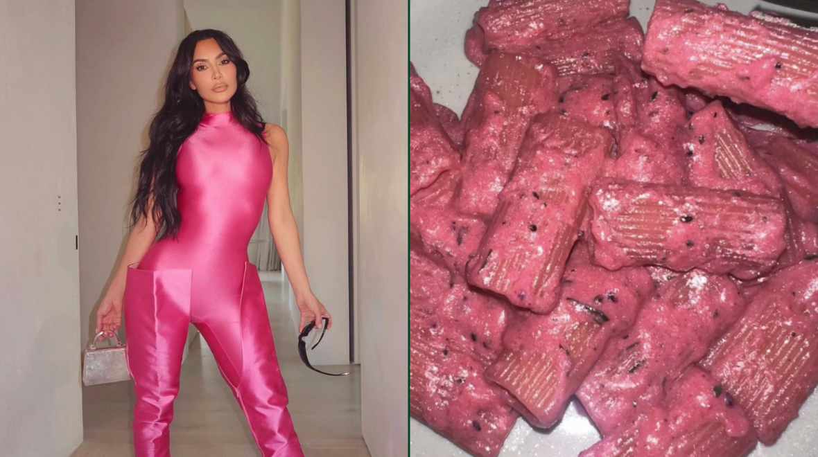 Here’s how to recreate Kim Kardashian’s Barbiecore pasta