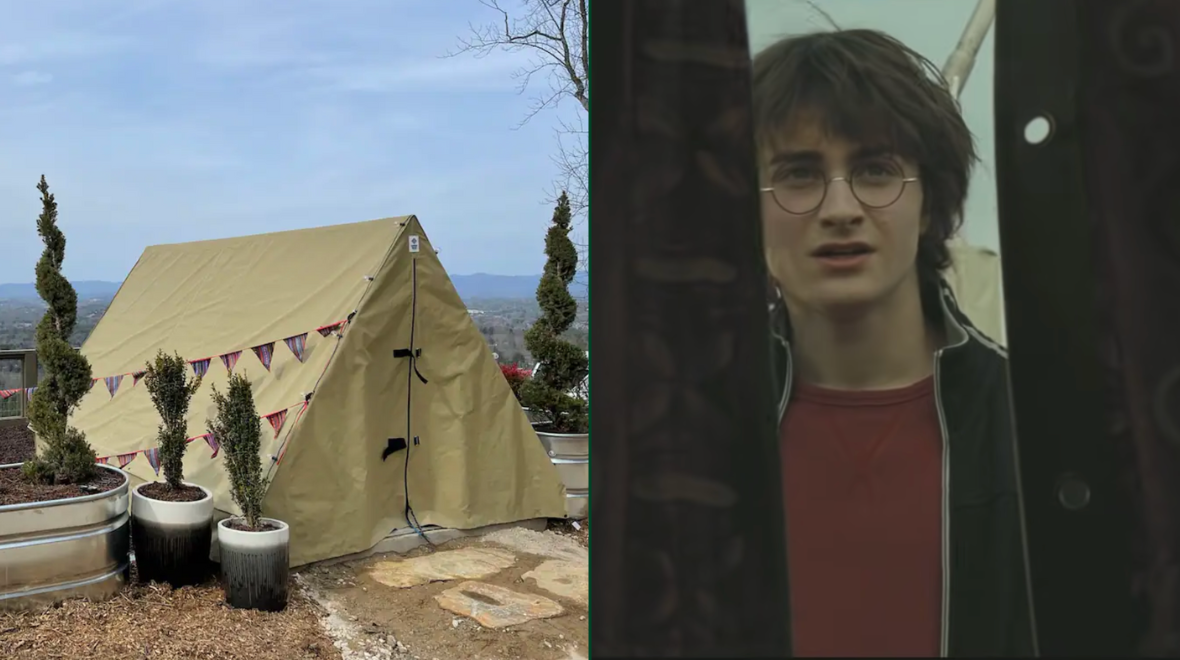 You can now stay in a Harry Potter airbnb inspired by the Quidditch World Cup tent