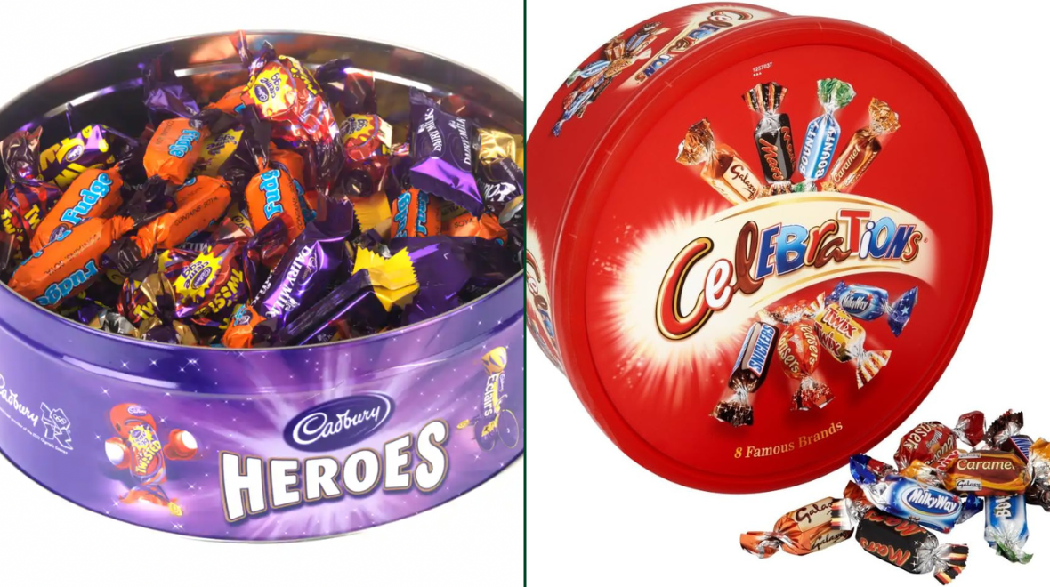 Our favourite Christmas chocolate tubs - ranked