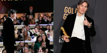 Cillian Murphy says ‘feck’ and salutes fellow Irish nominees in censored Golden Globes speech